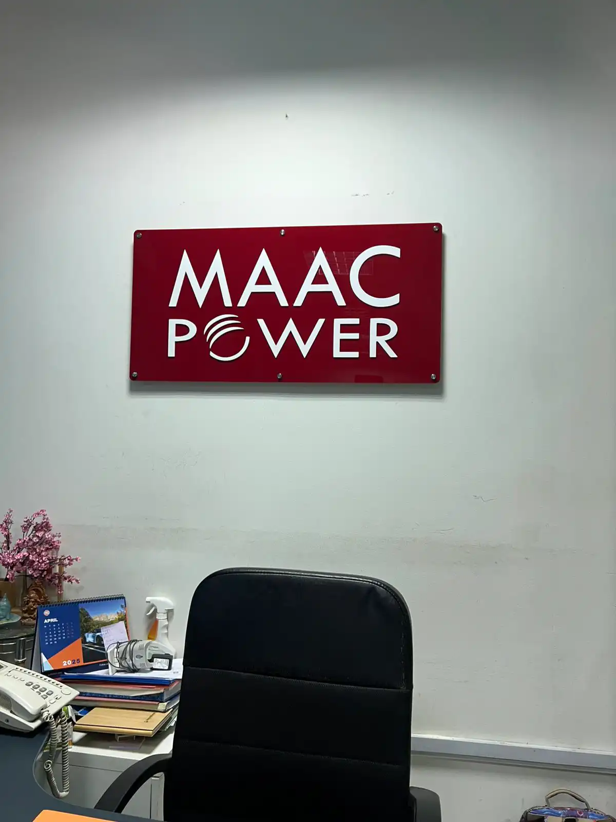 MAAC POWER – Indoor Signage Abu Dhabi